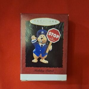 Hallmark Holiday Patrol Ornament - Blue and Red